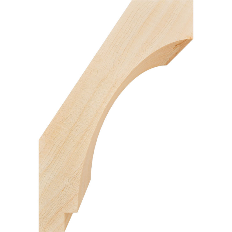 Attelle impériale du genou, Sapin de Douglas, Lisse, H 12 po x l 5,5 po x P 8 po