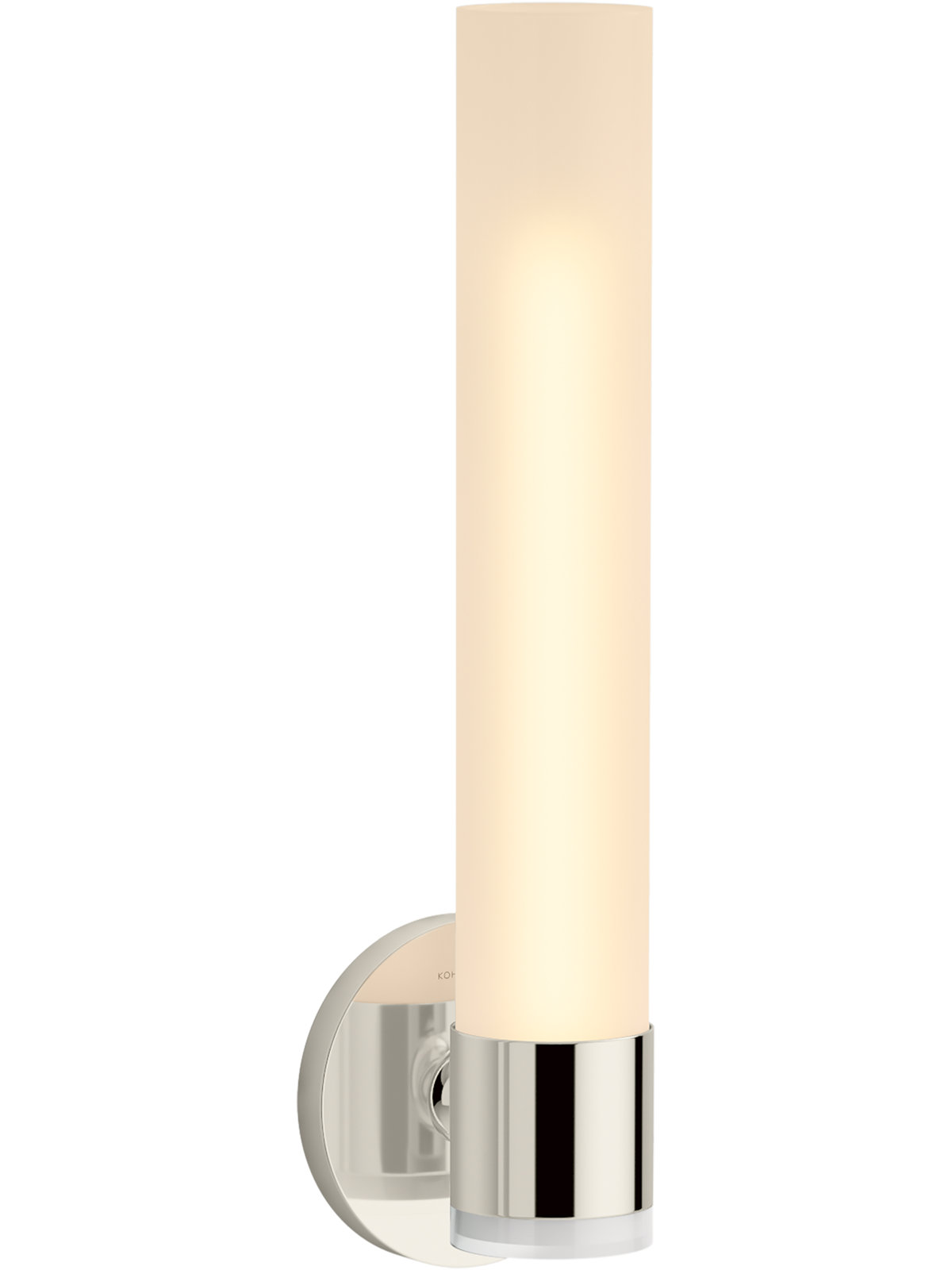 Purist Single Light Armed Sconce, Vibrant Polished Nickel