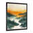 Cadre simple noir, bois massif