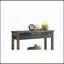 Console Glancio au fini gris antique et bleu sarcelle
