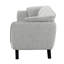 Canapé moderne minimaliste gris clair en bouclette