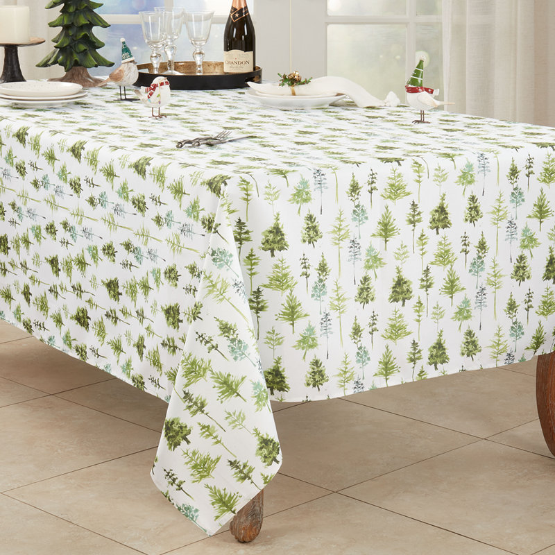 Nappe Green Winter, 65 po x 120 po