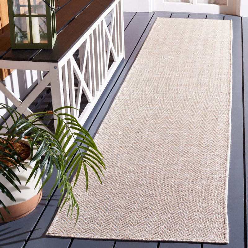 Kiawna Performance Chevron Indoor/Outdoor Area Rug, Runner 2' x 9'