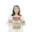 «I will be back in 10 minutes», panneau en plastique de 8 po x 12 po