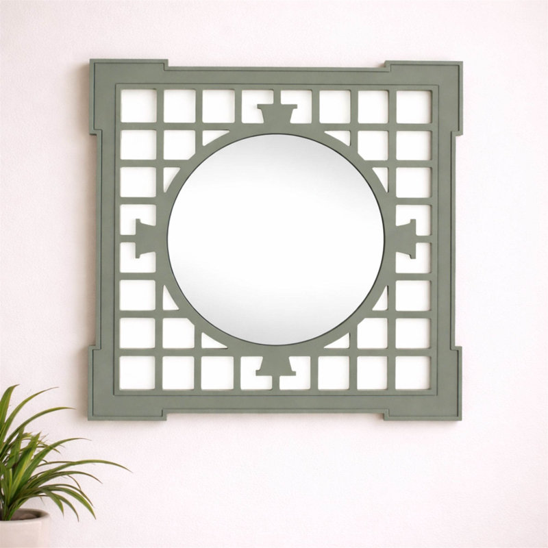 Miroir mural géométrique 23,5 po