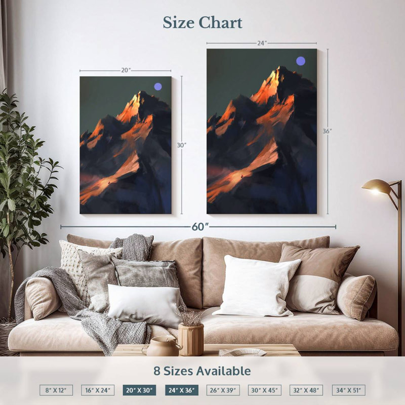 Alvord Mountain Shadow, 36" H x 24" W