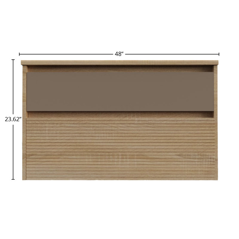 Bathroom Vanity Cabinet CODE Collection by DAX, 48" W, Dark Brown
