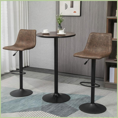 Table basse en bois d'orme rustique HOMcom