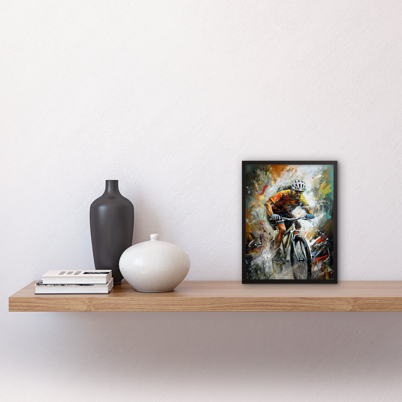 Bardette Bicycle Race Cyclist Racing Sport Action Shot - Single Picture Frame Print