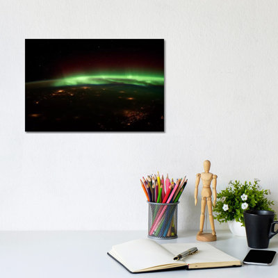 Aurora Borealis by Unknown Artist - Wrapped Canvas Print