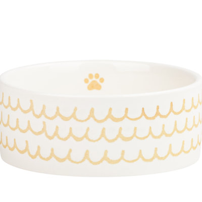 10 Strawberry Street Ruffles & Paws Pet Bowl