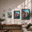 Clifftop Village Coastal - Print-1387735757-1387735755