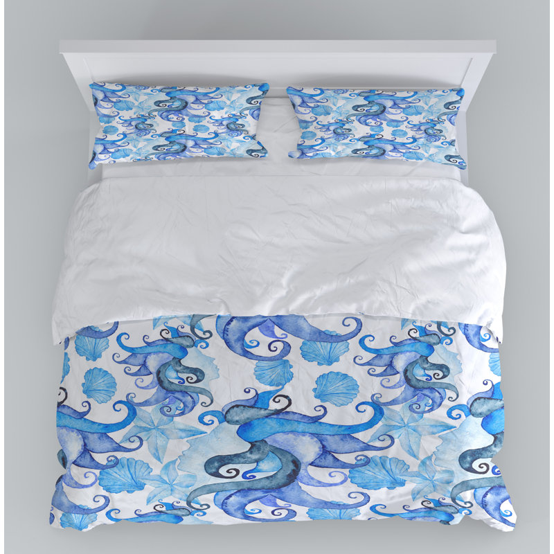 Abstract Duvet Cover, King Duvet Cover + 2 King Shams