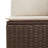 Vidaxl Garden Sofa Set Brown, Cream White
