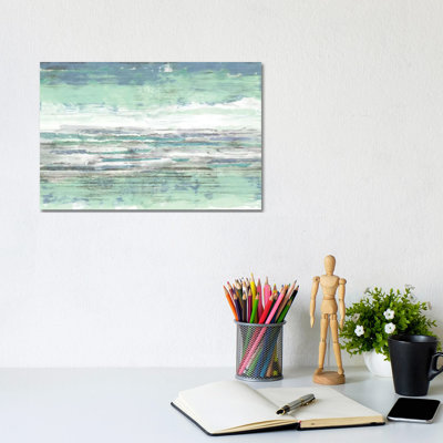 Seascape Striations II by Jennifer Goldberger - Wrapped Canvas Painting