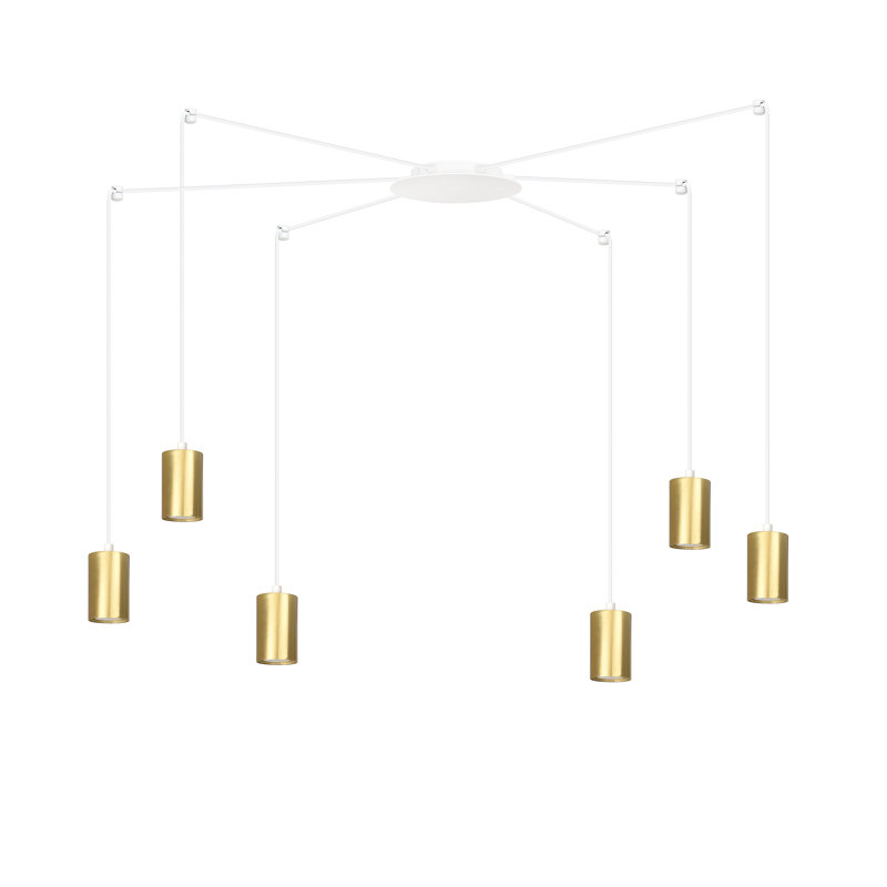 Cadha 6 - Light Cluster Pendant, Gold, White