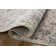 Sorrento Oriental Machine Made Power Loom Polyester Area Rug in Mist/Charcoal