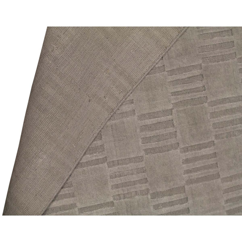 Handmade Cotton and Wool Geometric Area Rug
