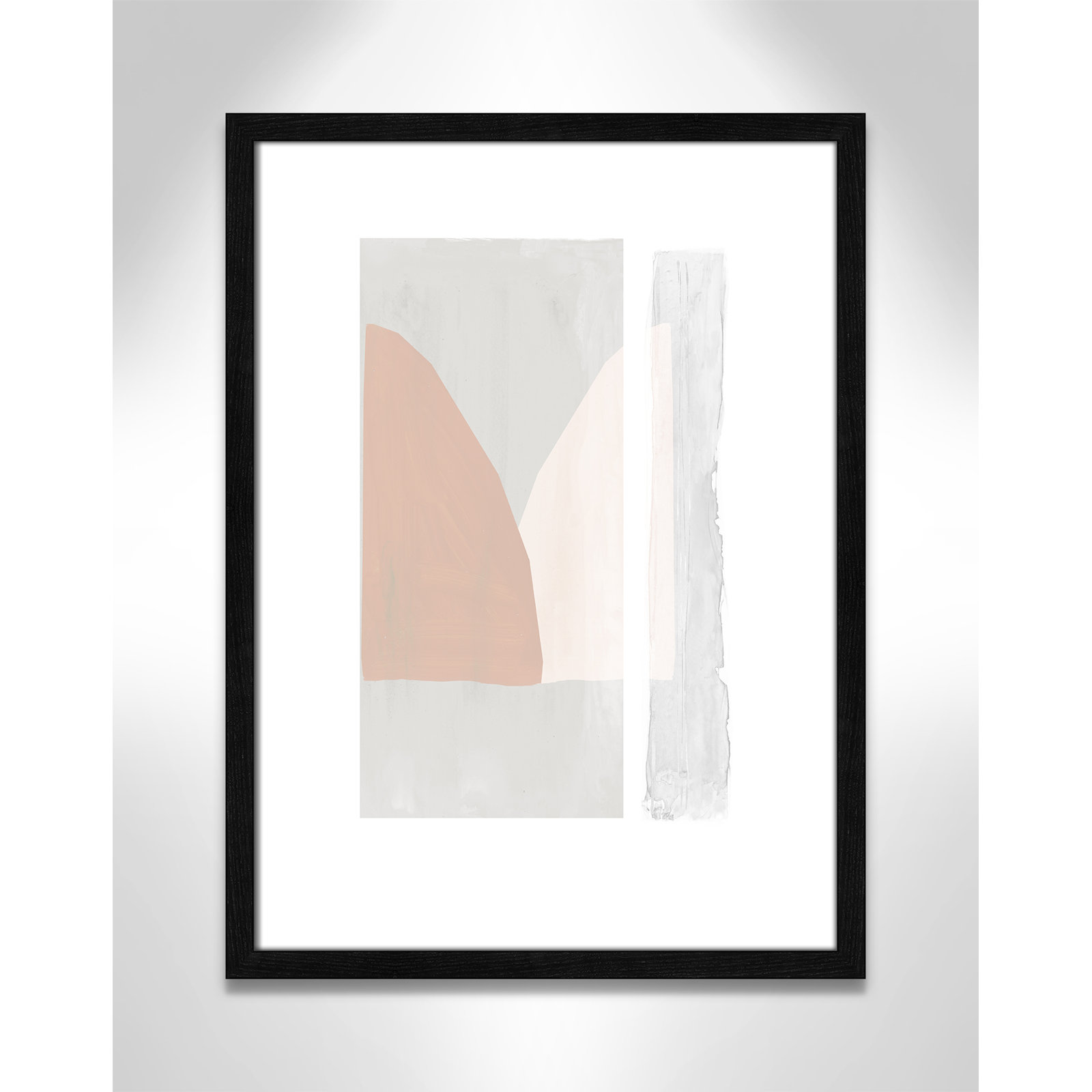 Soft and Light - Painting Print, 23" H x 17" W x 0.75" D, Black Wood Framed Paper