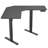 Adjustable L-Shaped Metal Base Standing Desk with Power Outlet