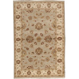 Hand-Knotted Wool LIGHT BLUE / CREAM Area Rug