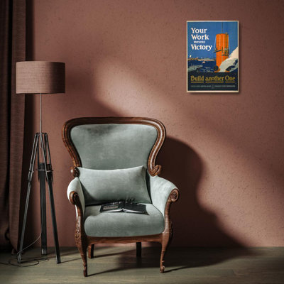 «Your Work Means Victory - Construire un autre» par Fred J. Hoertz - Art mural sur toile tendue avec châssis