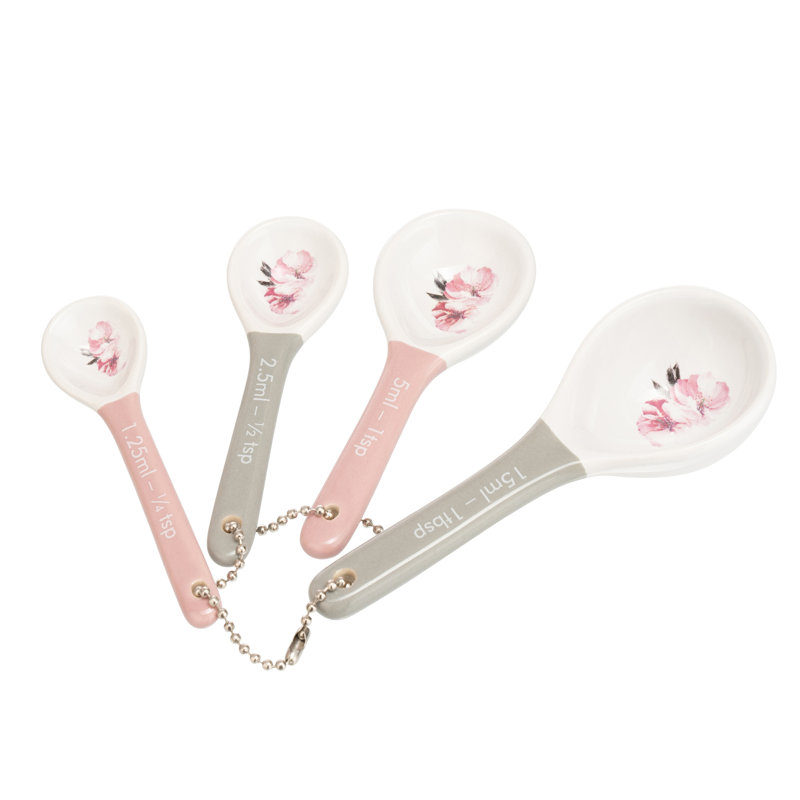 Clansfield Dramatic Floral Measuring Spoons