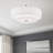 Cebron Fabric Semi Flush Mount-1093924385