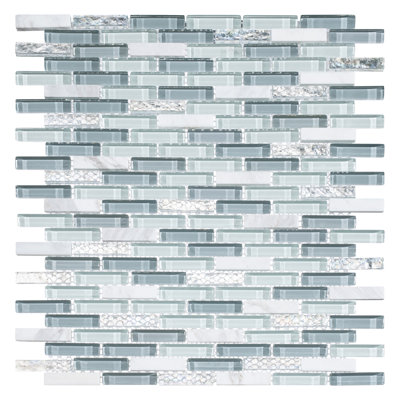 Loic 1" x 2" Glass Brick Joint Mosaic Wall Tile