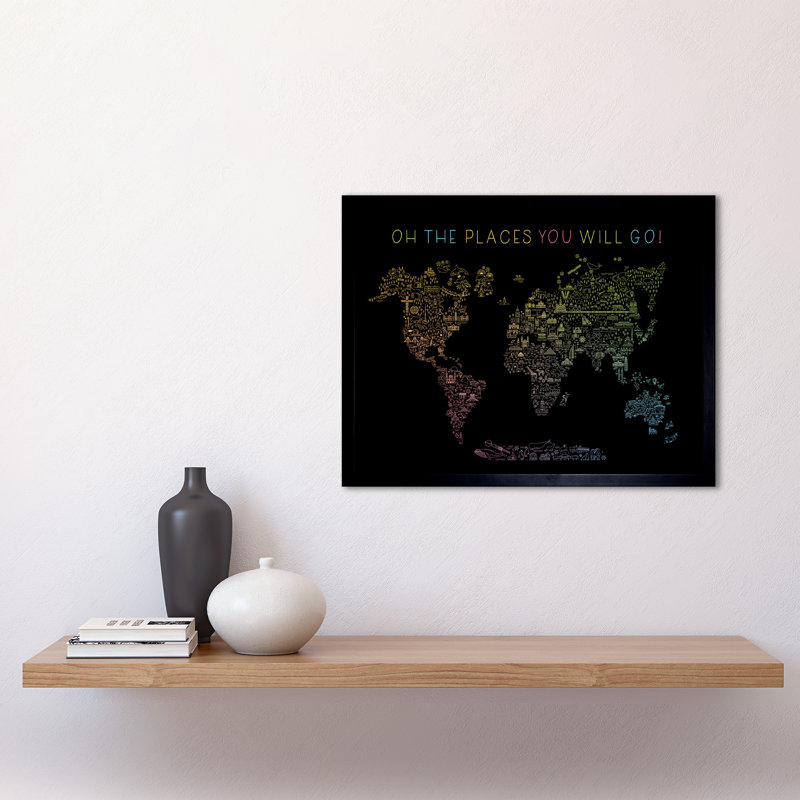 Single Picture Frame Print, Black