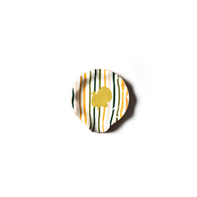 Turkey Stripes Ruffle Spoon Rest