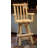 Bruce Square Slat Back Rustic Log Cabin Style Bar Stool - Unfinished - Set of 2-126402283-126402280