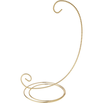 Grand support à ornements The Holiday Aisle® Scroll de ton or, H 11,75 po x l 6 po x P 6 po, paquet de 2