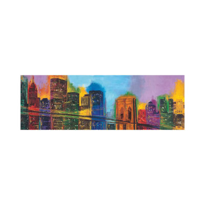 Hello NYC by Brian Carter - Wrapped Canvas Panoramic Painting