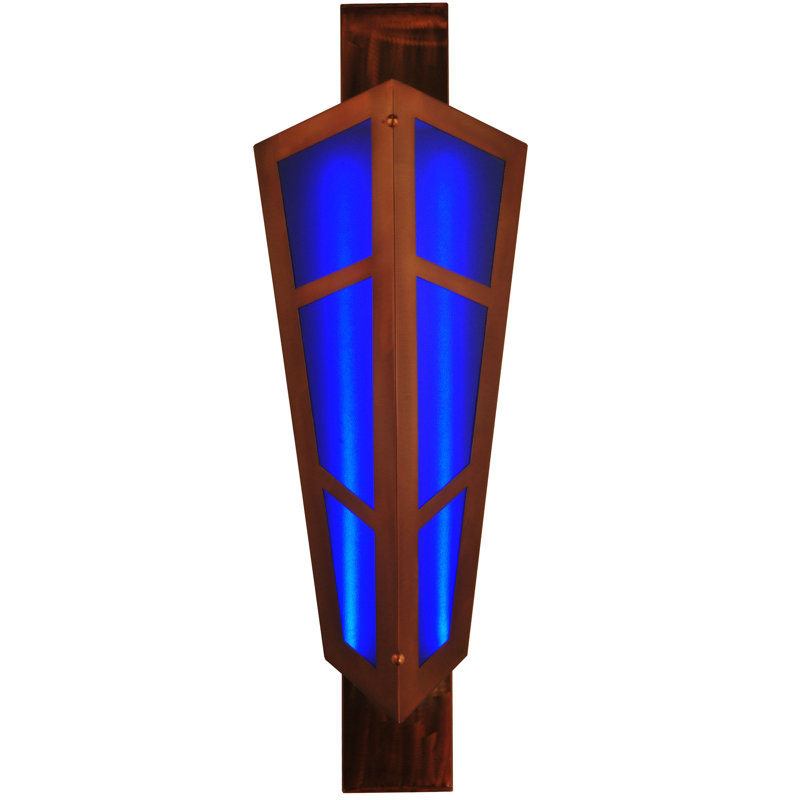 Polaris Manufactured Wood LED Flush Mounted Sconce