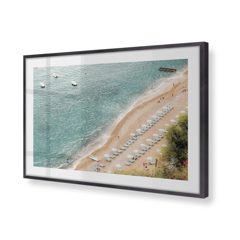 Summer Escape Print,, Weathered Zinc Single Picture Framed, 9.25" H x 11.25" W x 1.25" D