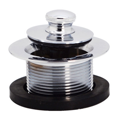 Plumber's Pack Tip-Toe Bathtub Leg Drain Assembly with No-Hole Overflow and Sch. 40 ABS Elbows
