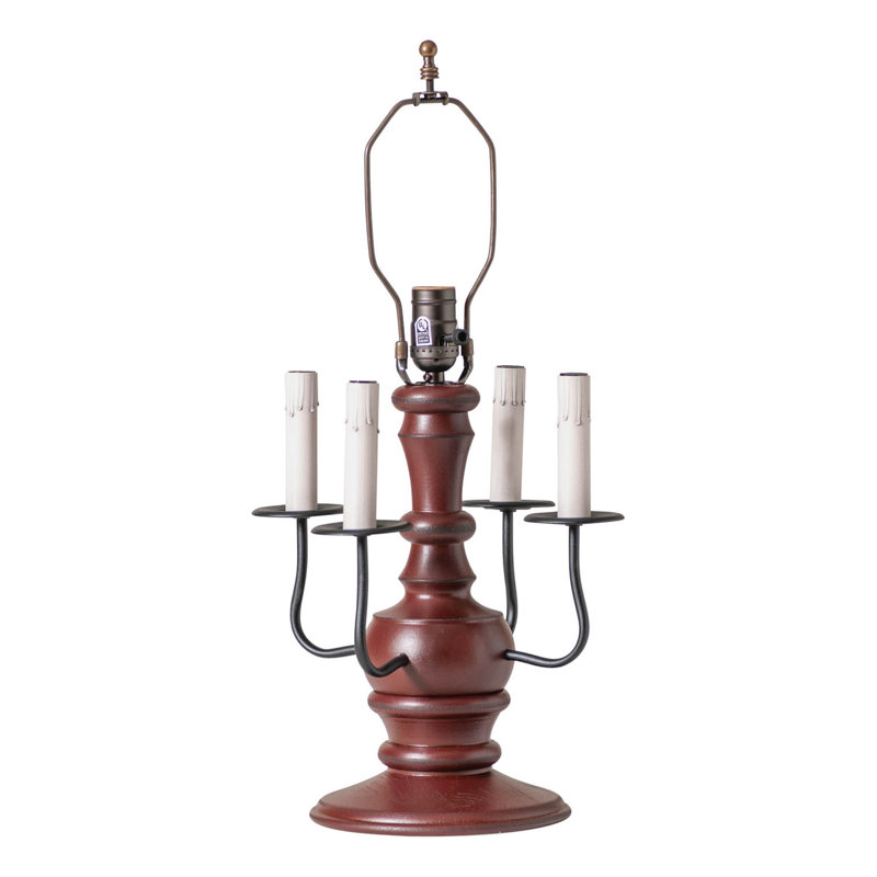 Lampe sur pied en céramique Arza, Rouge