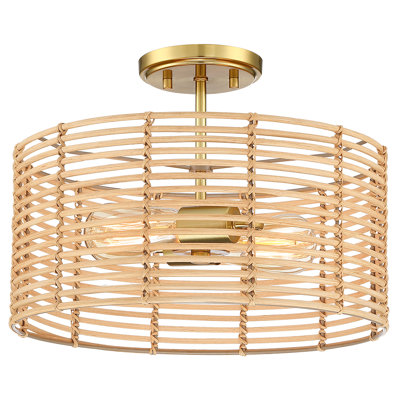 Plafonnier semi-encastré 2 lumières 15,4 po Eshe