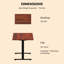 Bureau debout réglable Dojtcho Home Office-125263533-125263524