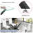 Rectangular Clear Black Glass Dining Table