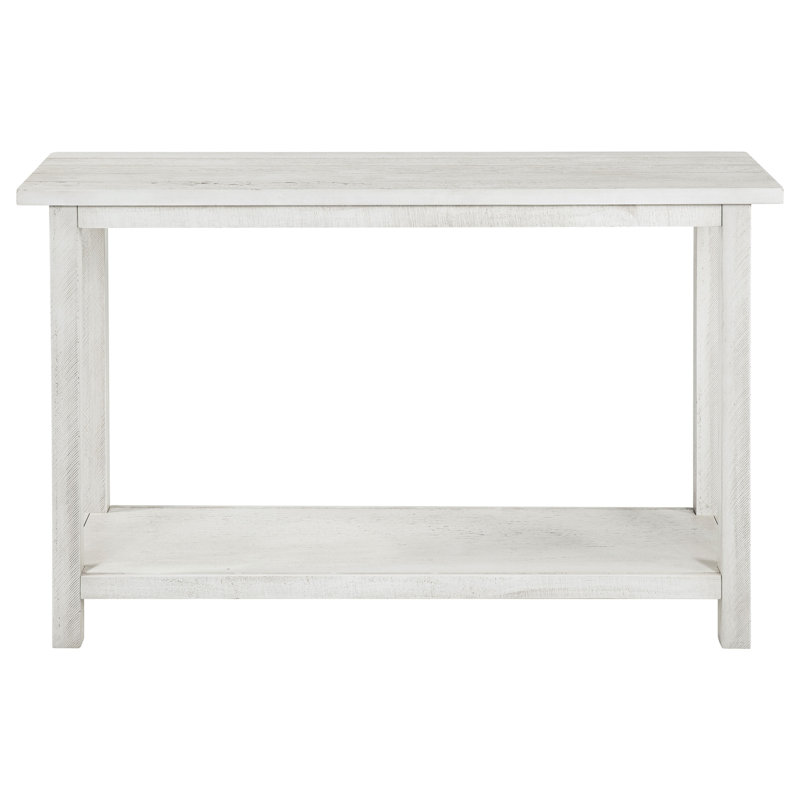 Castleton White Wood Entryway Sofa Console Table
