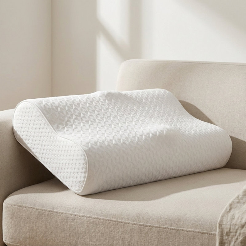 3-Layer Contour memory foam pillow cooling pillow For Neck Support, Orthopedic Bed Pillows Adjustable for Customizable Height