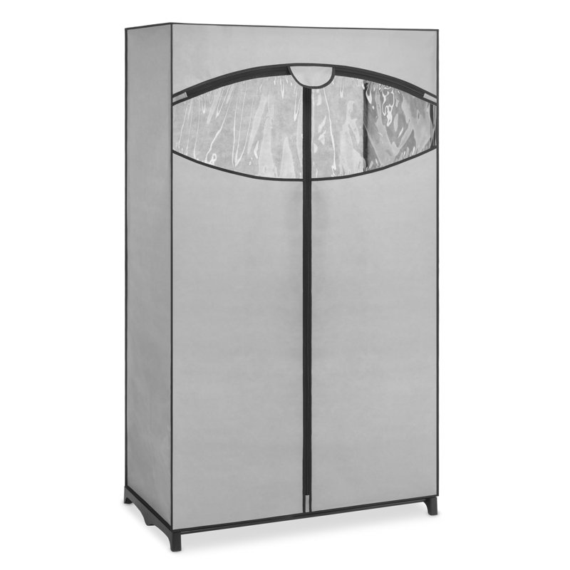 Huttan 36'' Portable Wardrobe, Gray