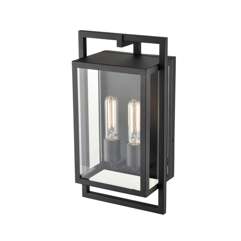 Applique murale d'extérieur 2 lumières Declare, H 15,6 po x l 8,3 po x P 5,6 po