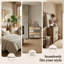 Commode d'appoint rétro en bois 6 tiroirs avec détails sculptés multicolores - commode de rangement pour chambre à coucher, salon et vestibule (L 25,59 po x l 12,6 po x H 31,89 po)