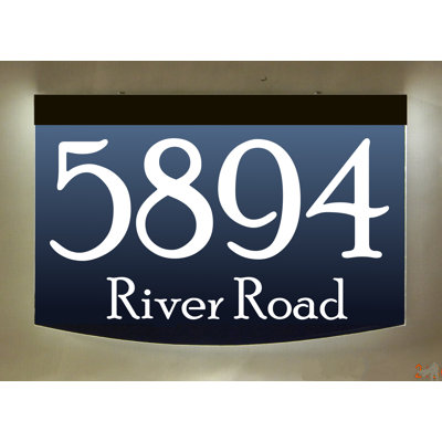 Wall or Yard Solar Address Sign