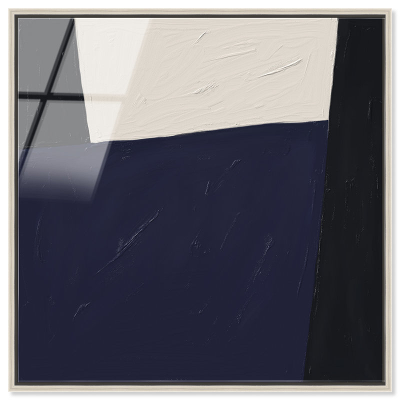In Blue II Print by Oliver Gal, 13"H x 13"W, Silver Floater Frame