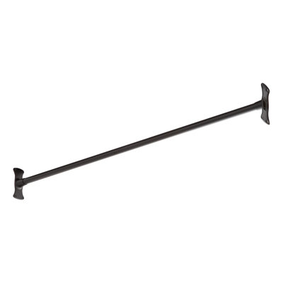 48" Brass Straight Shower Curtain Rod