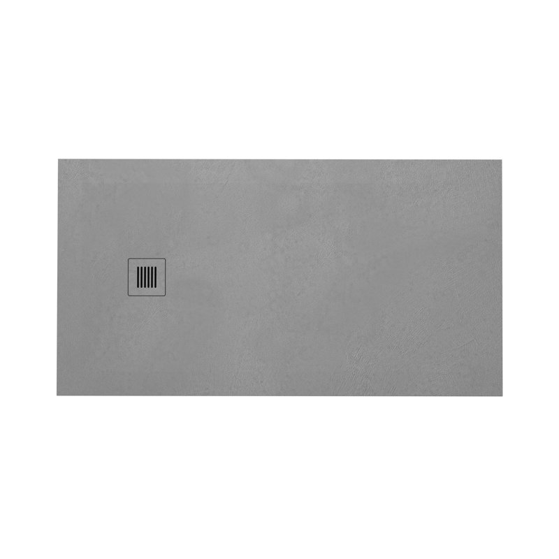 Base de douche l 60 po x P 32 po Feel, Gris béton